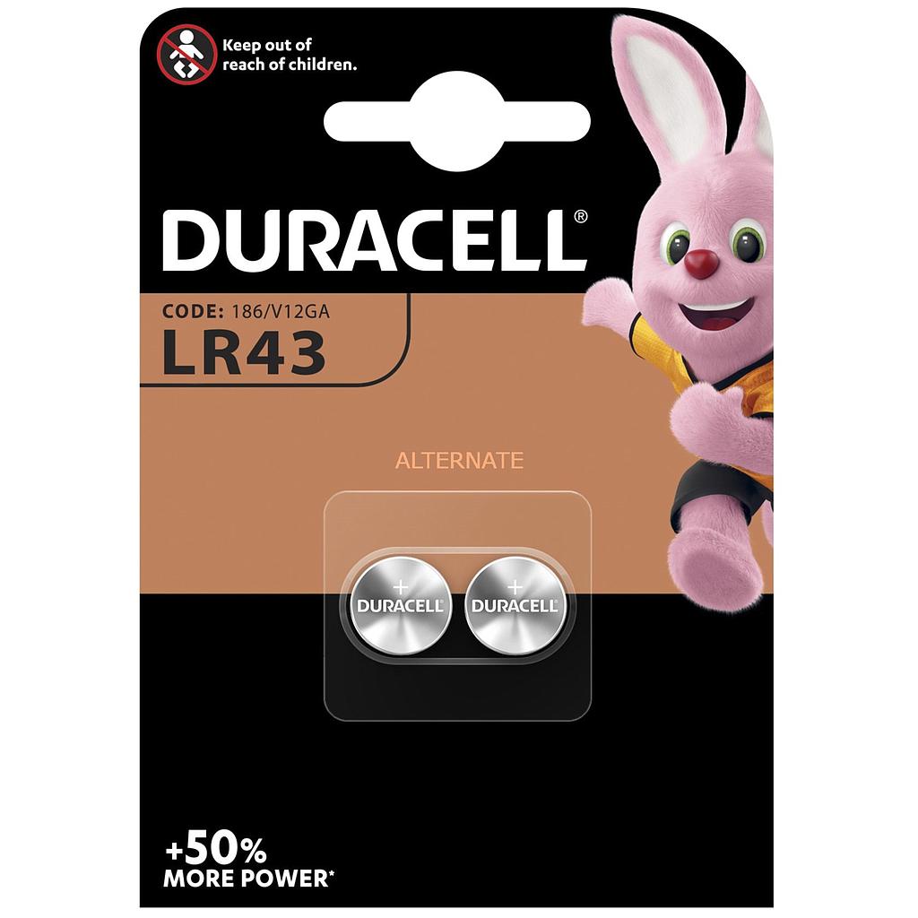 DURACELL LR43 ALK 1,5V /2