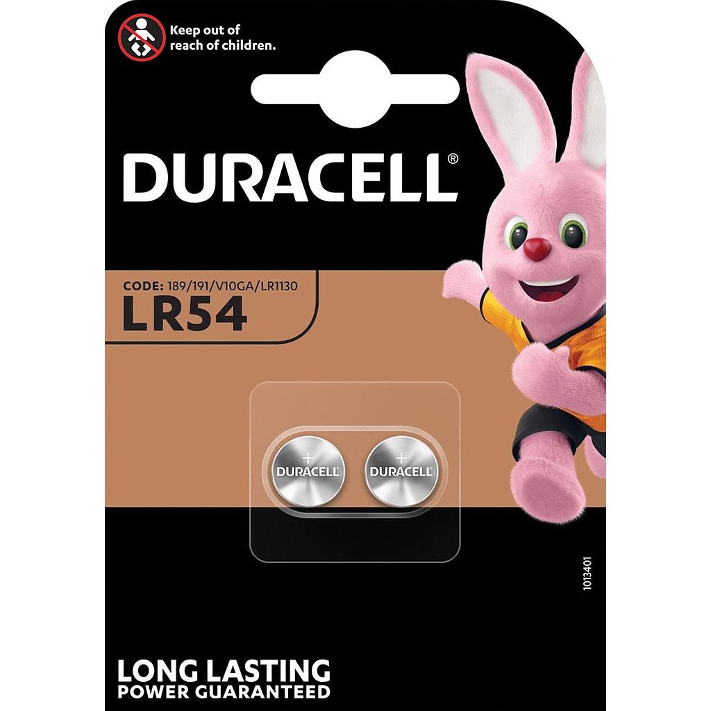 DURACELL LR54 1.5V ALKALIN/BL2