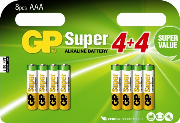 GP LR03 ALK SUPER 4 PLUS 4
