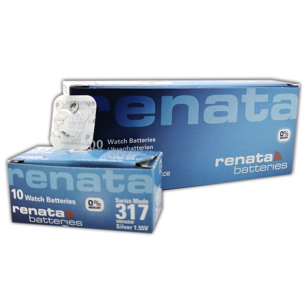 RENATA WATCH.BATT.317 SILV.L.D