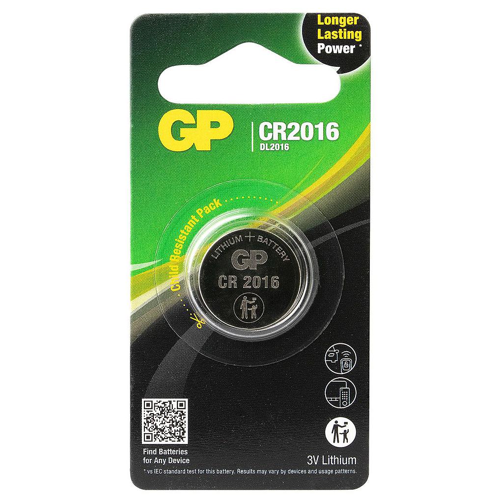 GP CR2016 LITHIUM 3V
