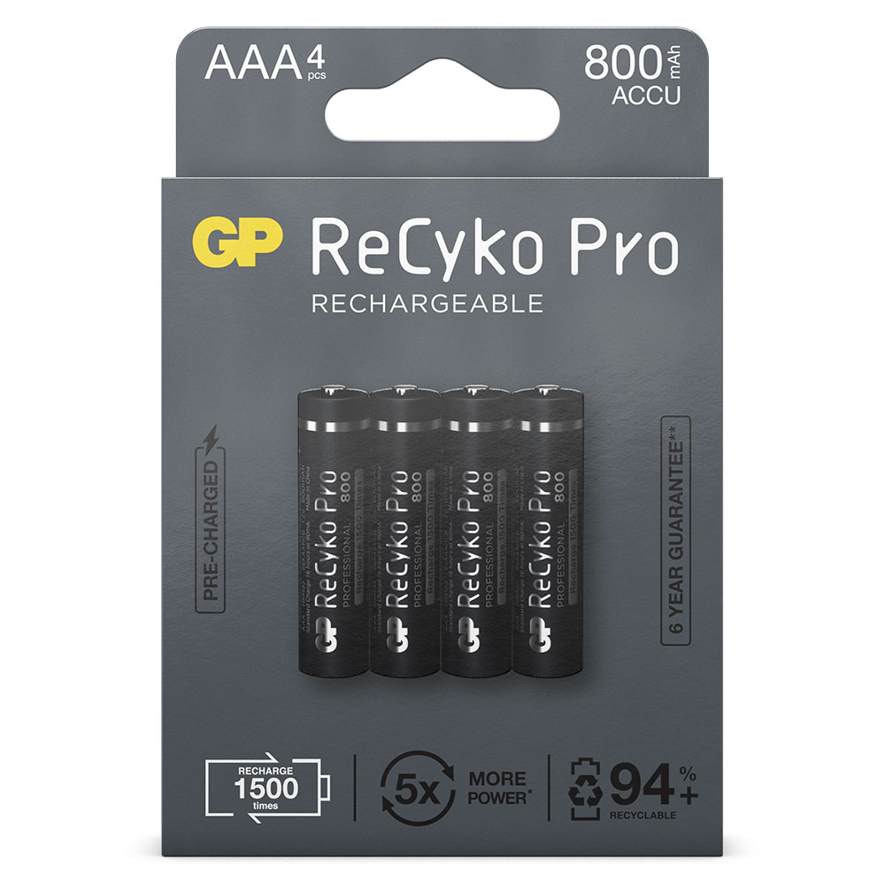 GP AAA NIMH/RECYKO PRO 800 /4