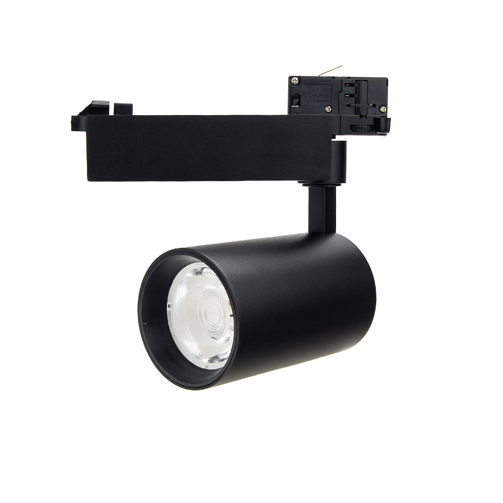 LED TRACK LIGHT 35W 220V/650mA BA=24° 110Lm/W BLACK BODY, 4000K