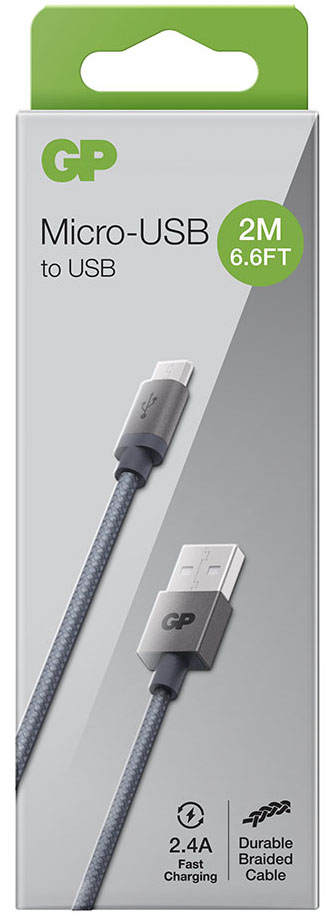OPLAADKABEL GP CM2A MICRO USB 2M