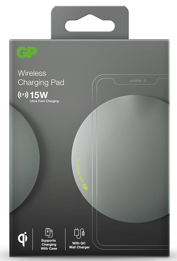 CHARGEUR SANS FIL GP QP1A GRIS 15W