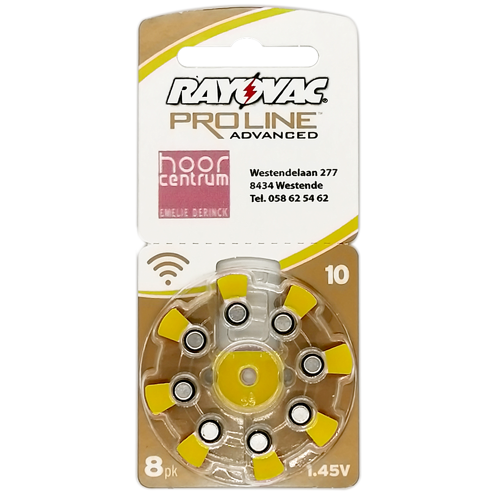 RAYOVAC HOORBATT. 10AE PROLINE WESTENDE /8
