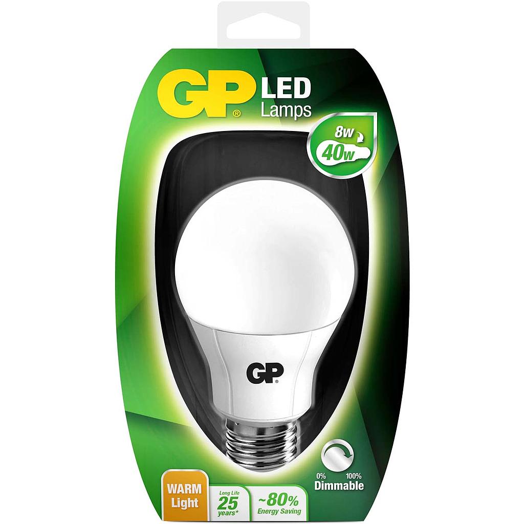 GP LED CLASSIC 8W E27 DIM.