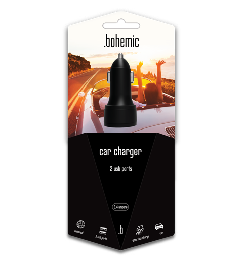 BOHEMIC DOUBLE CHARGEUR DE VOITURE