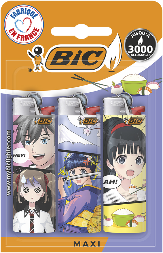 BRIQUET BIC J26 DESIGN BLISTER /3