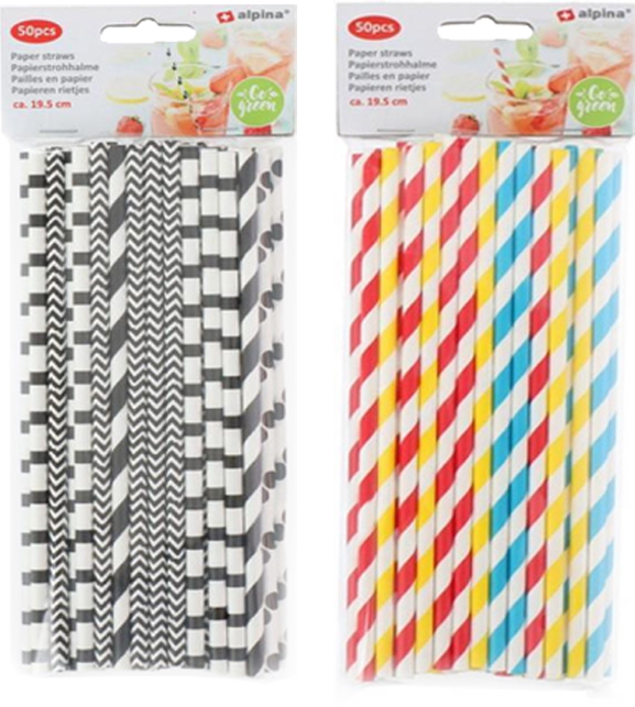 PAPIEREN RIETJES 50 STUKS