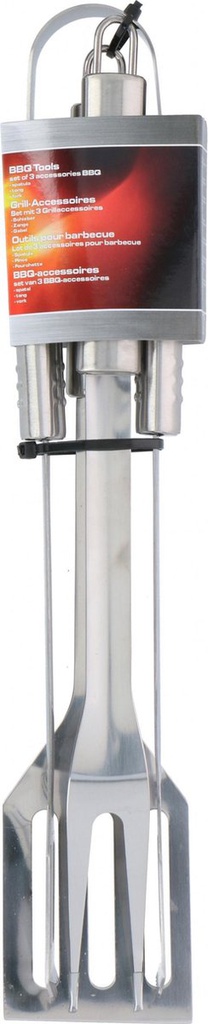 OUTILS BARBECUE INOX 3 PCES