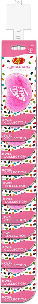 Jelly Belly 3d BUBBLEGUM CLIPSTRIP 12 Rood of Wit