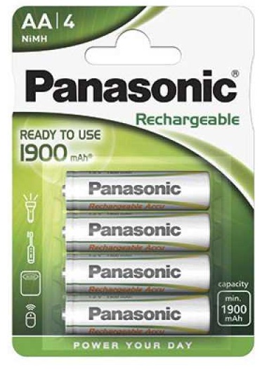 PANASONIC RECHARGEABLE R2U P6E AA 1900mAh BL4
