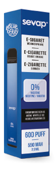 SEVAP Bosbessen ijs 0mg/ml