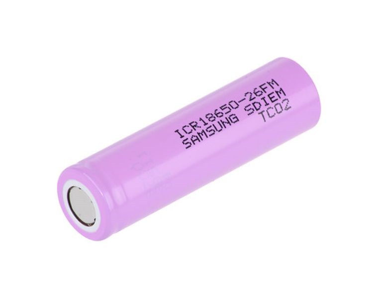18650 3,6V SAMSUNG 2600Mah LI-ION 26J (18mmx650mm)