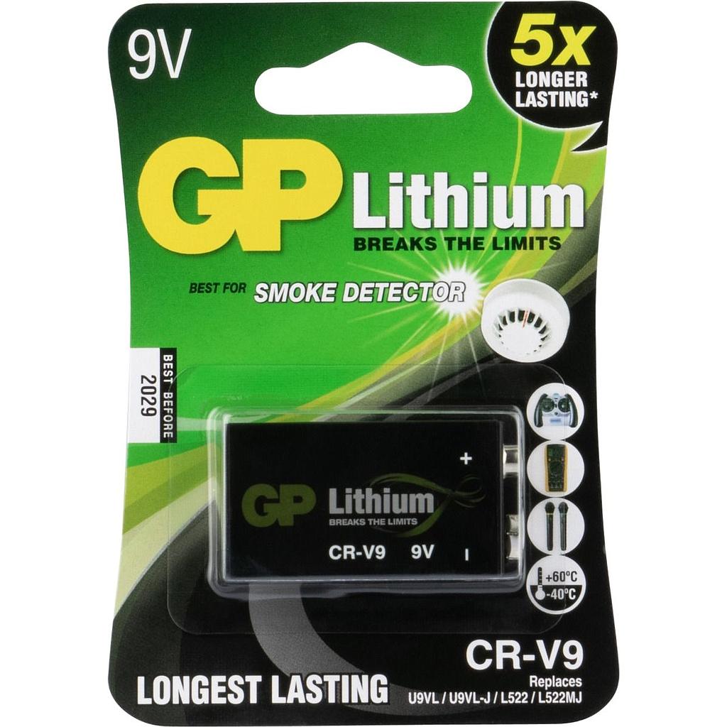 BATTERIJ GP LITHIUM CR-V9 9V 