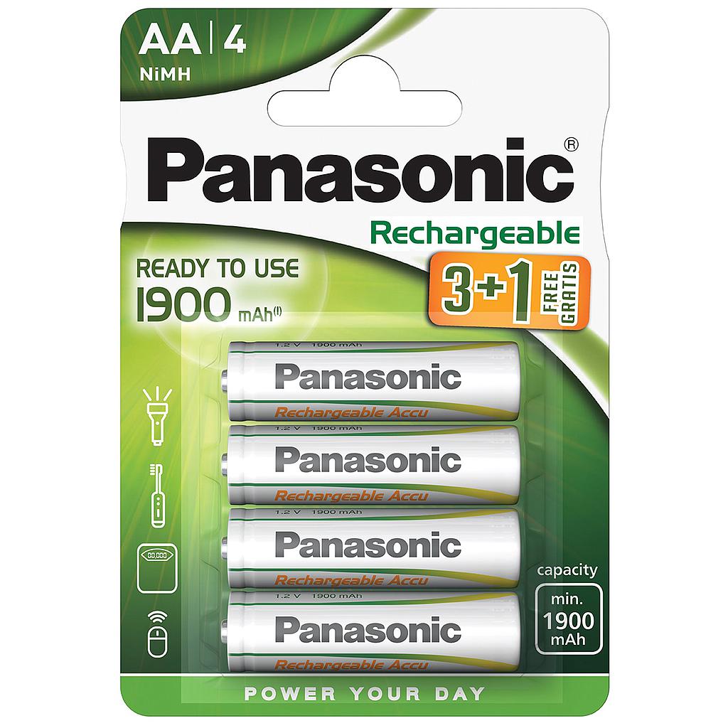 PANASONIC RECHARGEABLE P6E AA 1,2V 2050 /4 (3+1)