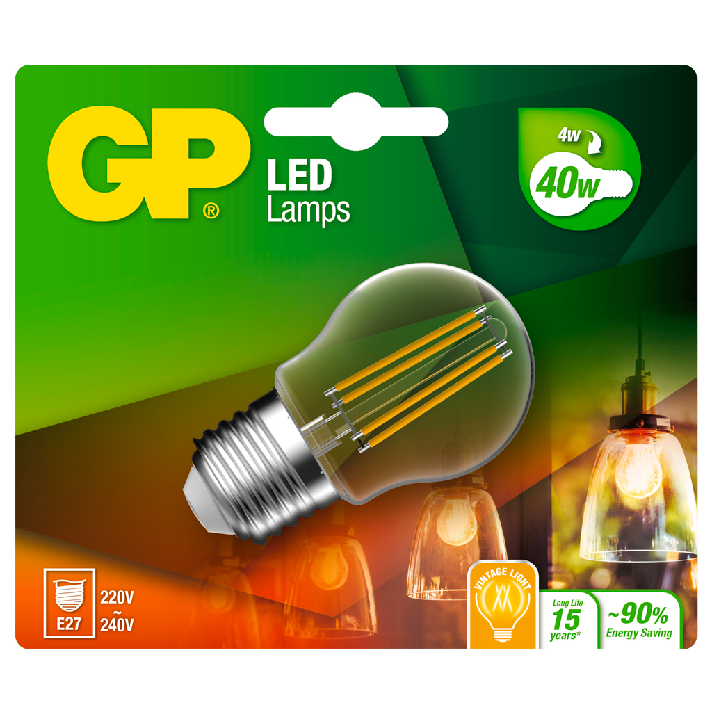  LED FILAMENT MINI GLOBE/ E27 / 4.4W 