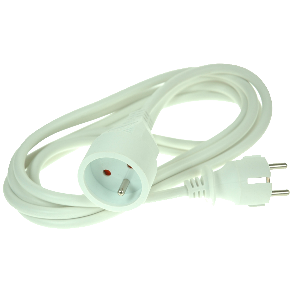 PROLONGATEUR SECTEUR 5M BLANC