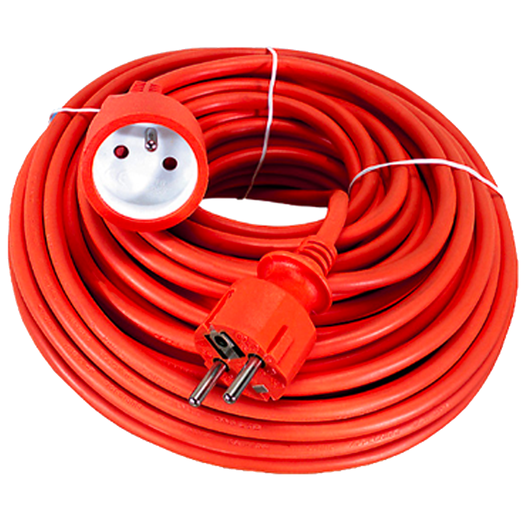 PROLONGATEUR SECTEUR JARDIN 25M ORANGE