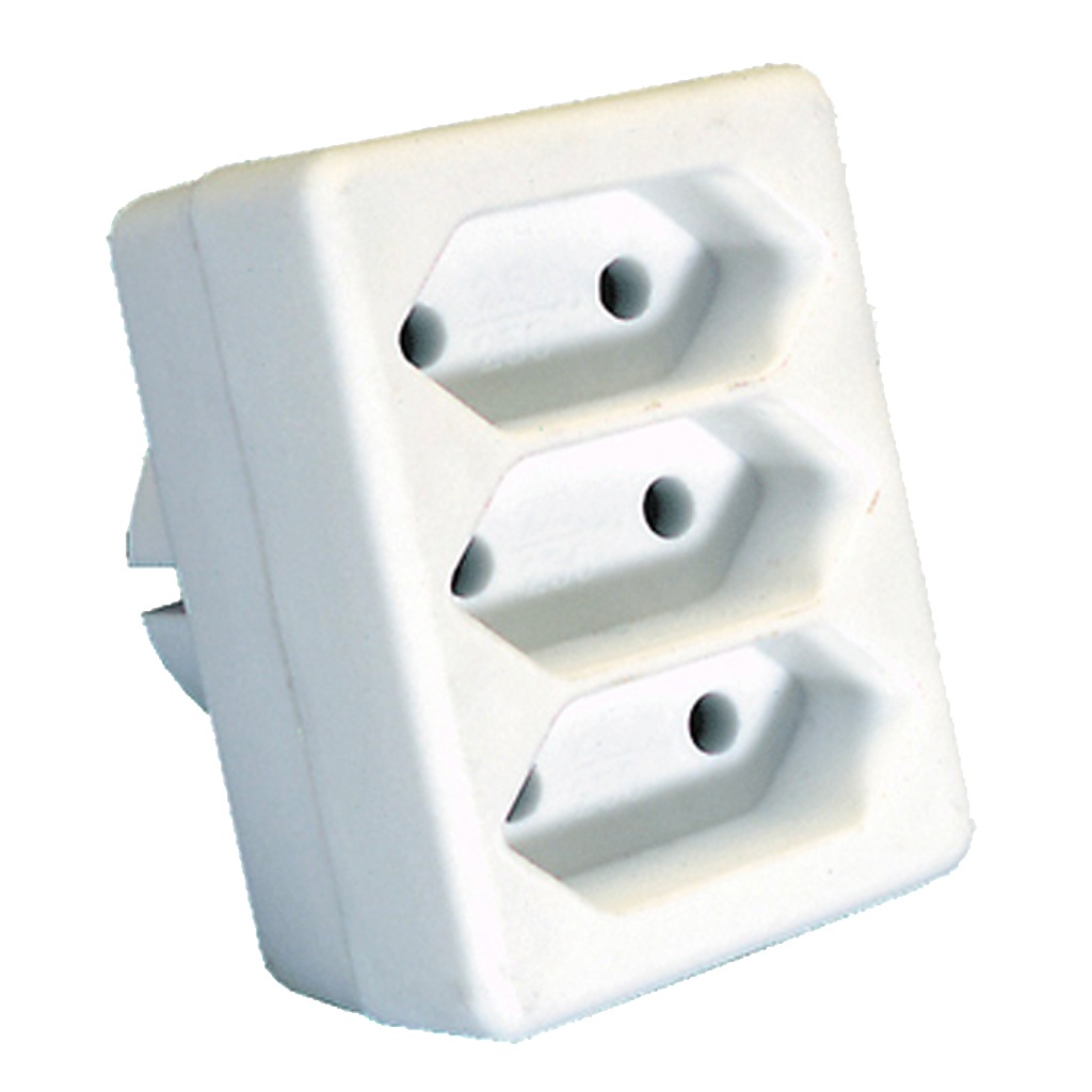 DOMINO ENFICHABLE 3X2,5A BLANC