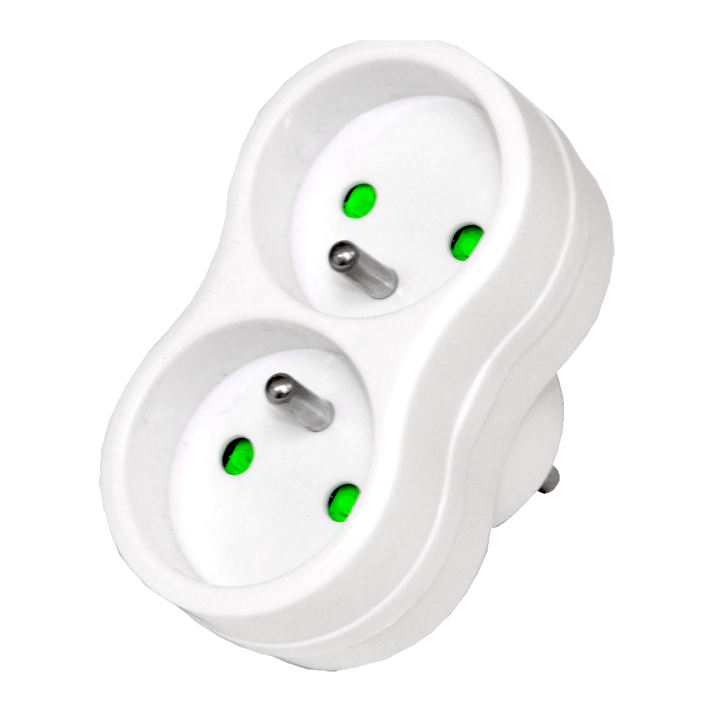 DOMINO 45∞ 2X16A + TERRE + SECURITE ENFANT