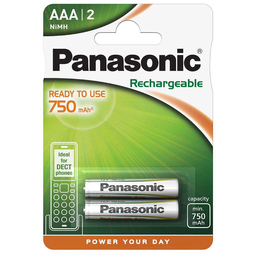 PANASONIC RECHARGEABLE P03E HHR-4M AAA 1,2V /2