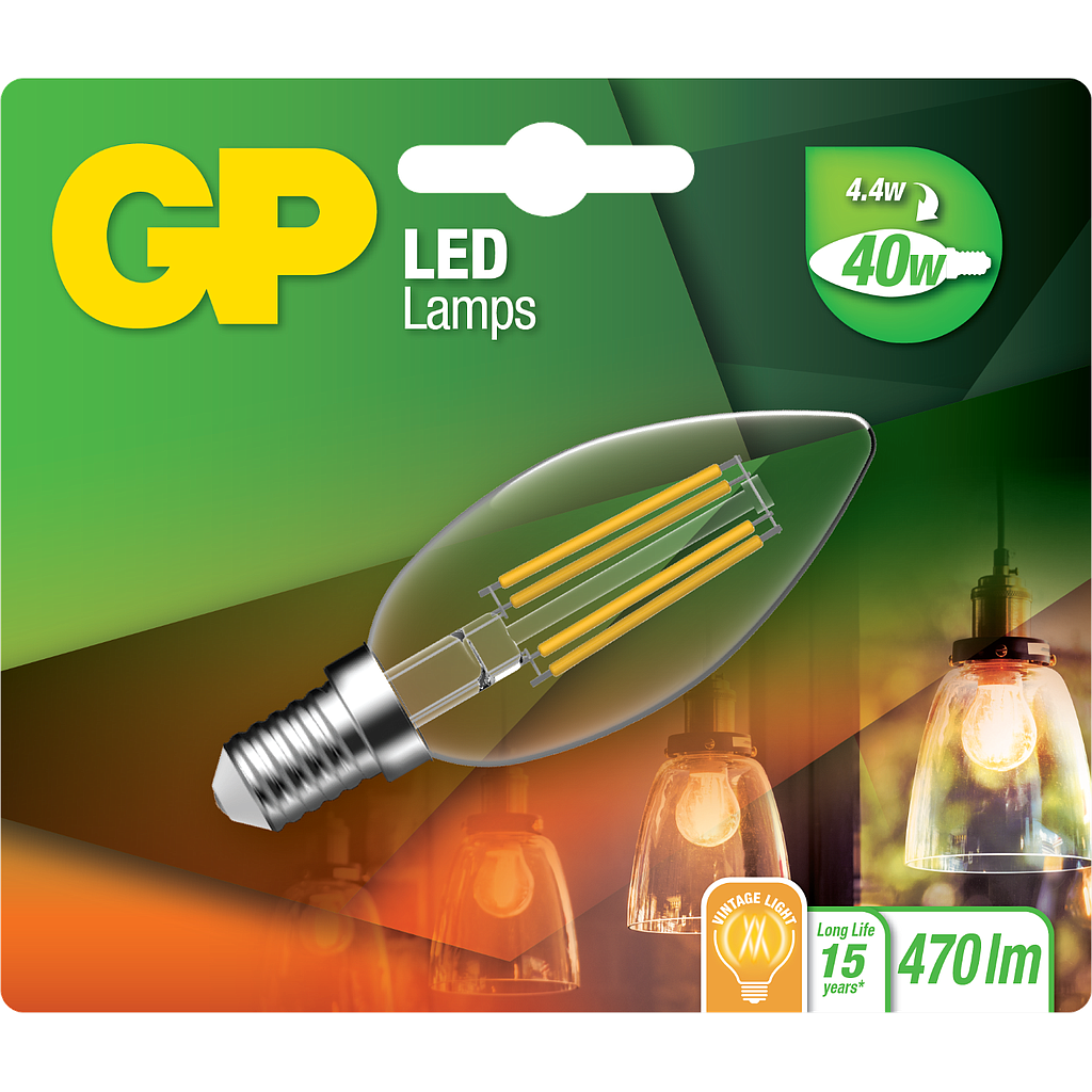 LED FILAMENT CANDEL / E14 / 4.4W