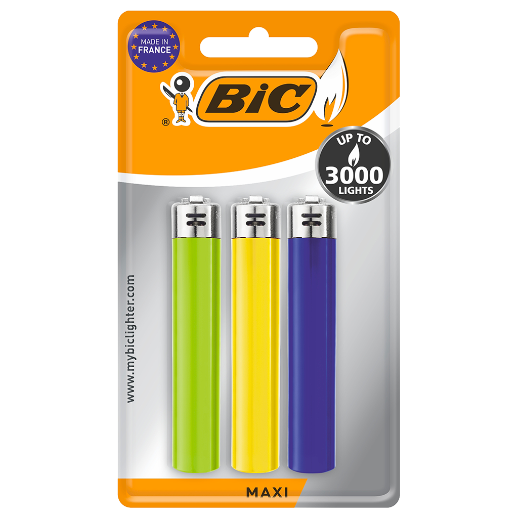 BRIQUET BIC J26 MAXI BLISTER/3
