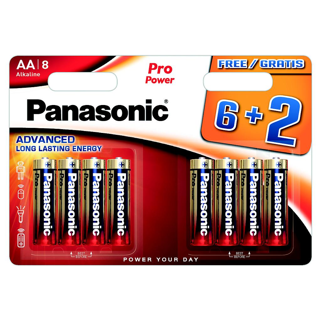 PANASONIC LR6 PROPOWER AA /8 (6+2)