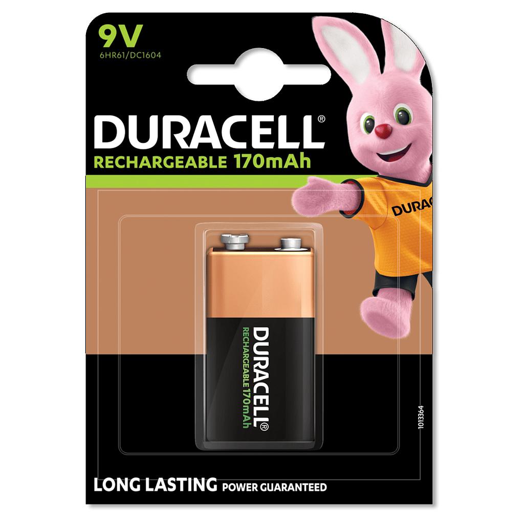 DURACELL RECHARGEABLE HR9V 170mAh /1