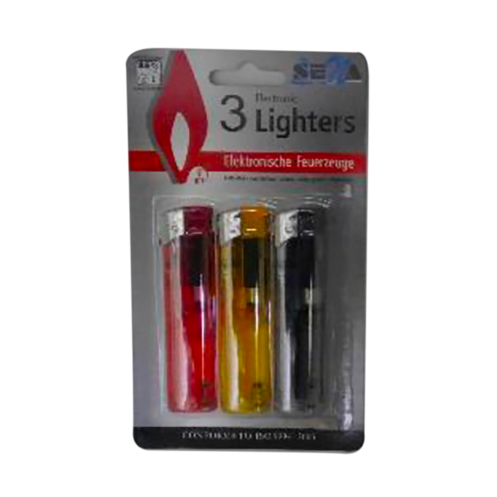 TRY-PACK VAN 3 ELECTRO AANSTEKERS TRANSPARANT