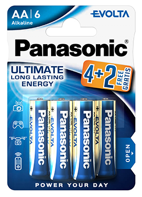 PANASONIC LR06 EVOLTA AA /6 (4+2)***
