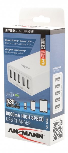 USB HOME CHARGER 8000MA 5XUSB