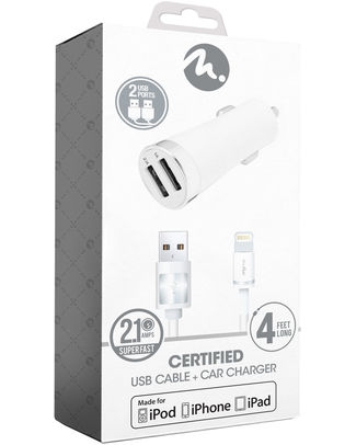 LIGHTNING CABLE/DUAL CAR CHARG