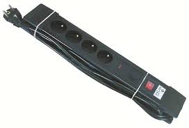 [EL_38336] BLOC MULTIPRISE 4X16A 5M BLACK