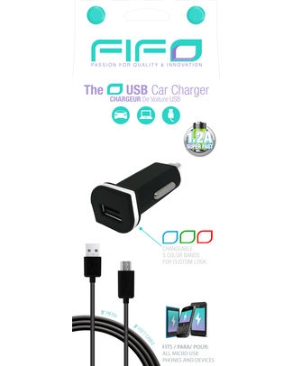 [FIFO-94054] THE O USB CAR CHARGER MICRO US