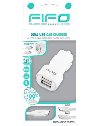 [FIFO-94092] DUAL USB CAR CHARGER IPHONE6