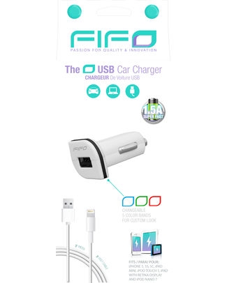 [FIFO-94095] THE O USBCAR CHARGER IPHONE6/5