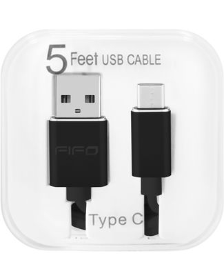 [FIFO-94249] 5FT USB CABLE TYPE C BLACK
