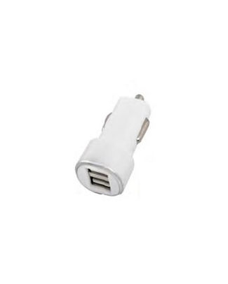 [FIFO-94260] DUAL CAR CHARG USB WH NO CABLE