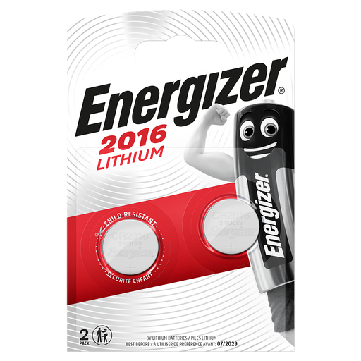 [EN_2016-BL2] ENERGIZER CR2016 LIT 3V BL/2