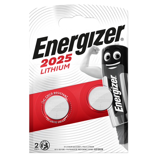 [EN_2025-BL2] ENERGIZER CR2025 LIT 3V BL/2