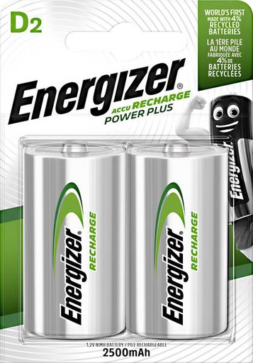 [EN_HR20-BL2] ENERGIZER D CEL NIMH 1.2V / 2