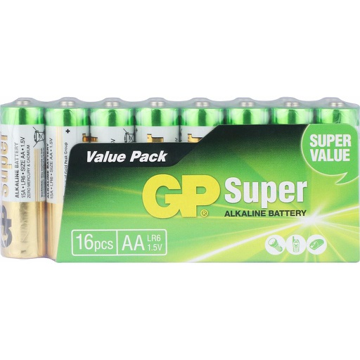 [GP_AA-SUPER-BULK-16] GP BATT. AA LR06 ALK. BULK /16