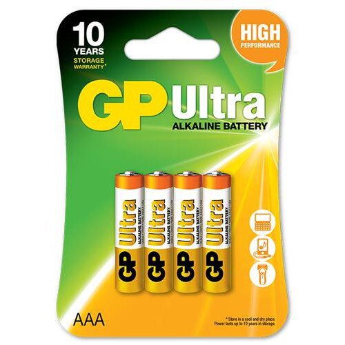 [GP_AAA-ULTRA-BL4] GP BATT. AAA LR03 ALKALINE / 4