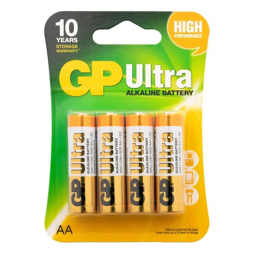 [GP_AA-ULTRA-BL4] GP BATT. AA LR06 ALK ULTRA / 4