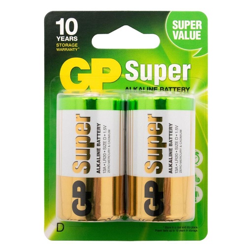 [GP_D-SUPER-BL2] GP BATT. D ALK SUPER / BL2