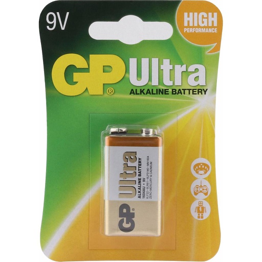 [GP_9V-ULTRA] GP BATT. 9V 6LR61 ALKALINE