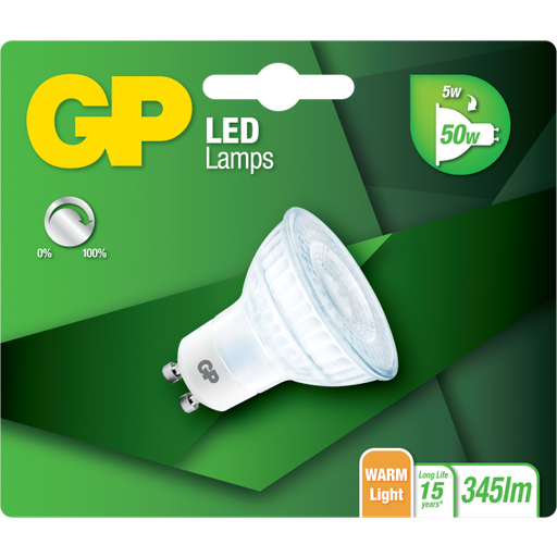 [GP_080183] GP LED REFL. GU10 5W=50W DIM